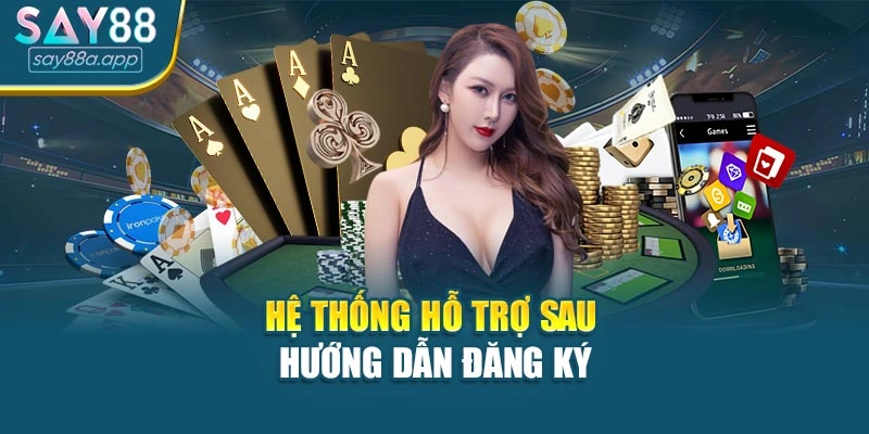 Hệ thống hỗ trợ sau hướng dẫn đăng ký